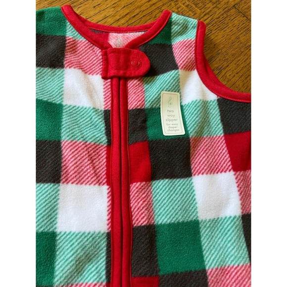 New Lullaby Lane Fleece Christmas Sleep Sack Infant Size 0-6 Mo - Picture 2 of 6
